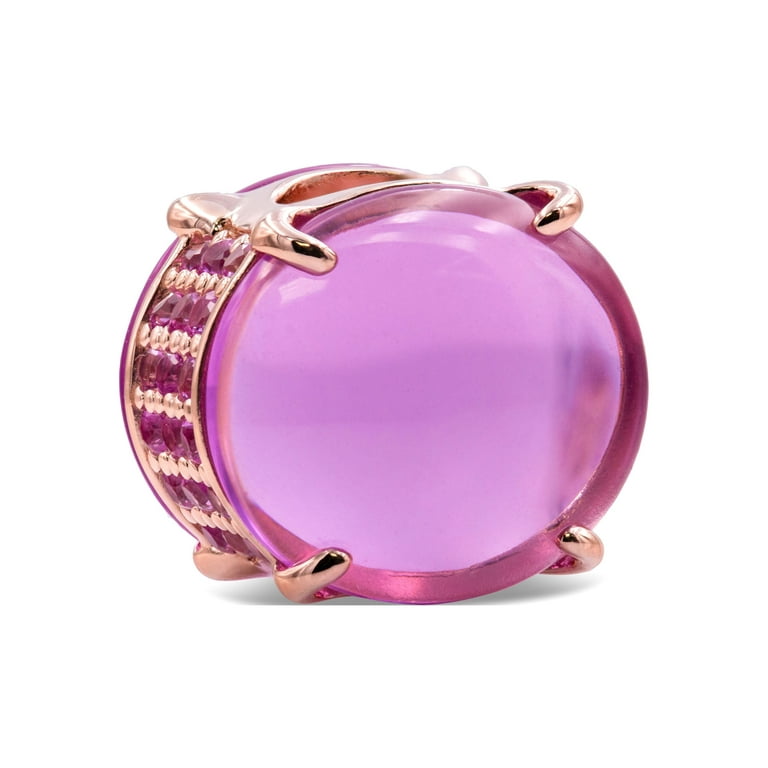 アクセサリー PANDORA Pink Oval Cabochon Round Charm Pandora Colours Pink Oval Cabochon Round Charm - Walmart.com