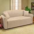 thumbnail image 2 of Collections Etc Jersey Stretch Slipcover Furniture Protector, Cream, Sofa, 2 of 5
