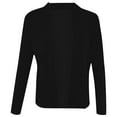 thumbnail image 4 of IMENGL Solid color casual small suit jacket, Black XL, Size M-5XL, 4 of 5