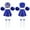 A Blue A, variant on Aislor Kids Girls Cheer Leader Costume Cheering Uniform Carnival Fancy Dress Crop Tops and Skirt Pom Poms Size 6-16 A Blue A 8