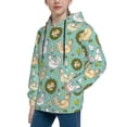 thumbnail image 2 of Lsque Chicken Laying Eggs Patten Youth Hoodie Sweatshirt Pullover with Kangaroo Pocket Boys and Girls Hoodie Warm Hoodie for Kids-Medium, 2 of 6
