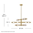 thumbnail image 2 of 48335LCB Hinkley Lighting Saxon - 50W LED Large Chandelier-14.25 Inch Tall and 36 Inch Wide, 2 of 8