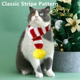 thumbnail image 5 of Clearance Christmas Striped Knitted Dog Scarf Winter Dog Neck Warmer Xmas Holiday Pet Bandana Cat Puppy Scarf Accessories, 5 of 6