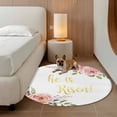 thumbnail image 3 of Round Rug 3ft Area Rug, Spring Watercolor Floral Art Area Rugs for Living Room Bedroom, He Is Risen Floor Mat Non-Slip Non-Shedding Carpet Indoor Accent Rugs, 3 of 9