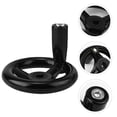 thumbnail image 3 of SHISUYAN 1Pack Detachable Wheel with Threaded Hole for Grinders 3.93x3.93x3.14in, 3 of 8