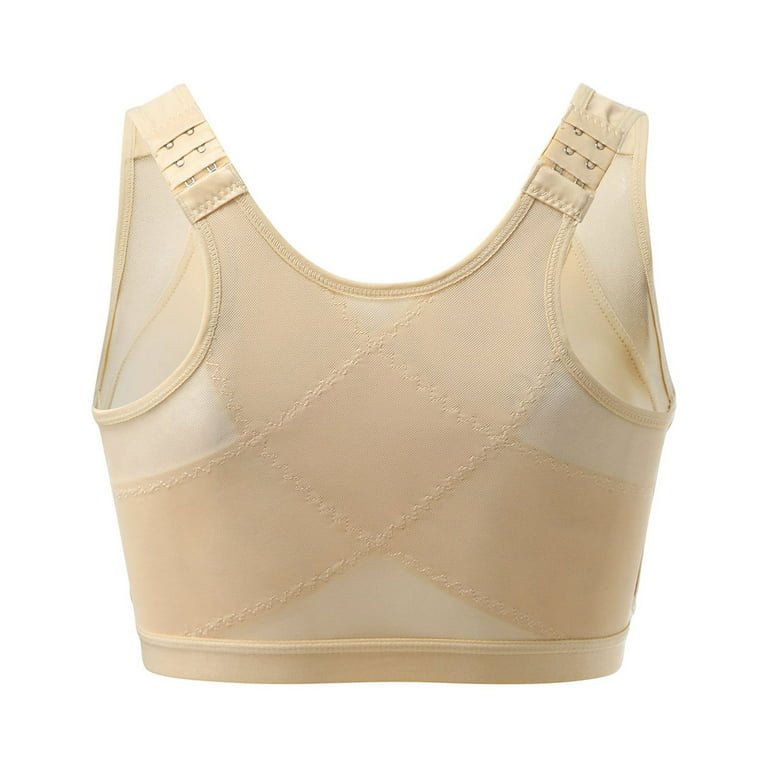 Pimfylm Sports Bras For Women High Support Large Bust Plus Size Bras For  Women True And Co Bras For Women Beige XL 