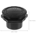thumbnail image 2 of EXHUMKY 1Pcs Air Duct Vent Cover for RVs and Cars Black Plastic Round Shape Simple Design air duct vent cover, 2 of 5