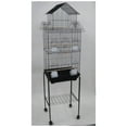 thumbnail image 2 of Ymlgroup 6844 3 by 8" Bar Spacing Pagoda Top Small Bird Cage - 18"x14" in White, 2 of 2