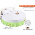 thumbnail image 2 of SGI Bedding Round Bed Skirt |Wrap Around Microfiber Bed Skirt | Fade Resistant, Wrinkle Free, Anti-static, Decorative, Extra Storage Space, Clutter-Free | 96" Diameter / 24" Drop, Sage, 2 of 8