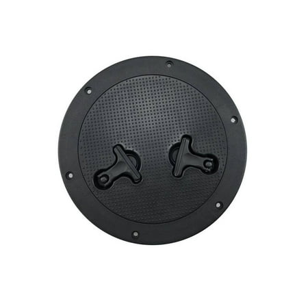 

Round Inspection Hatch Cover 8 Inch Black ABS Hatch Cover Twist Screw Out Deck for Boat Yacht Marine Access Hatch Cover