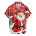 thumbnail image 2 of Elvqul Mens Button up Shirts Short Sleeve Cute Christmas Holiday Graphic Shirts for Men, 2 of 5