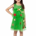 thumbnail image 2 of Gibobby Vestidos de Navidad para niña Trajes de diadema para vestido de árbol de Chriamas personalizados para fiesta de Navidad y Cosplay para niñas pequeñas (Verde, 12-14 años), 2 of 5
