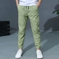 thumbnail image 5 of JUMEYU Baby Boy Pants Boys and Toddlers' Uniform Straight-Fit Flat-Front Chino Khaki Pants 4T 5T (Light Green,4-5 Years), 5 of 8