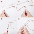 thumbnail image 4 of 2 Pieces Eyeglasses Chains Beaded Sunglasses Strap Holder Elegant Eyewear Retainer Chain, 4 of 7