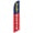 Blue/Red, variant on Cobb Promo Dent Repair Blue/Red Advertising Feather Flag 12ft - Replacement Flag Only Without Poleset