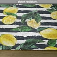 thumbnail image 6 of Ambesonne Modern Place Mats Set of 4, Fresh Lemons Striped, Standard Size, Hunter Green Indigo, 6 of 6