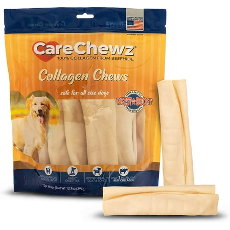 UPC: 0094983784286 | Pet Factory CareChewz Collagen Wraps Natural Flavor  Small – 6-7   12 Count