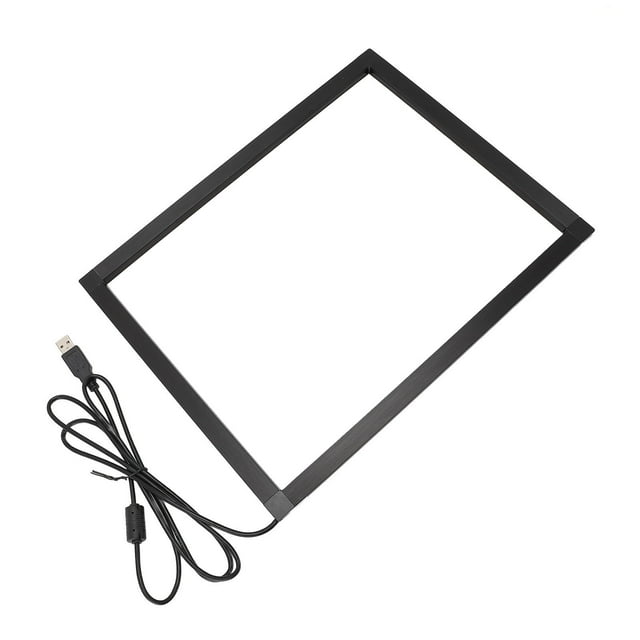 Infrared Touch Frame, USB Interface Plug and Play Interactive Infrared Touch Screen IR Touch Screen Overlay Touch Screen Panel for Touch Whiteboards Digital Signage Kiosks