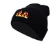 thumbnail image 1 of Gorro de punto para invierno, estilo anime, bordado en llamas, unisex, 1 of 2