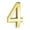 E, variant on RKZDSR 3" Glass Plastic Golden Easy Installation Door House Number