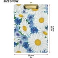 thumbnail image 2 of FMSHPON White Daisy Flower Blue Clipboard Hardboard Wood Nursing Clip Board and Pull for Standard A4 Letter 13x9 inches, 2 of 7