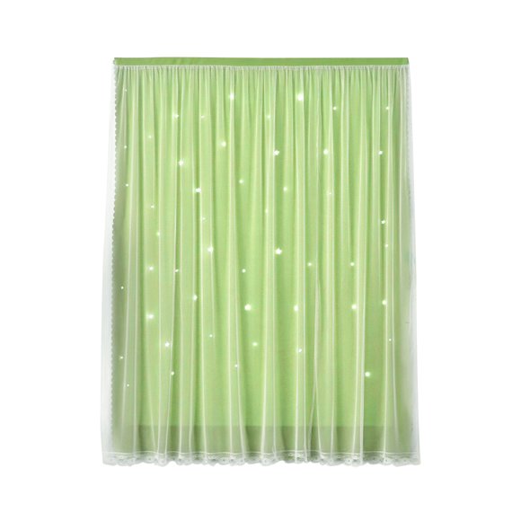 No Punch Curtains,1.2x1.8m Self Adhesive Portable Hookand Loop Curtain Easyto Install Curtains Smart Functionality