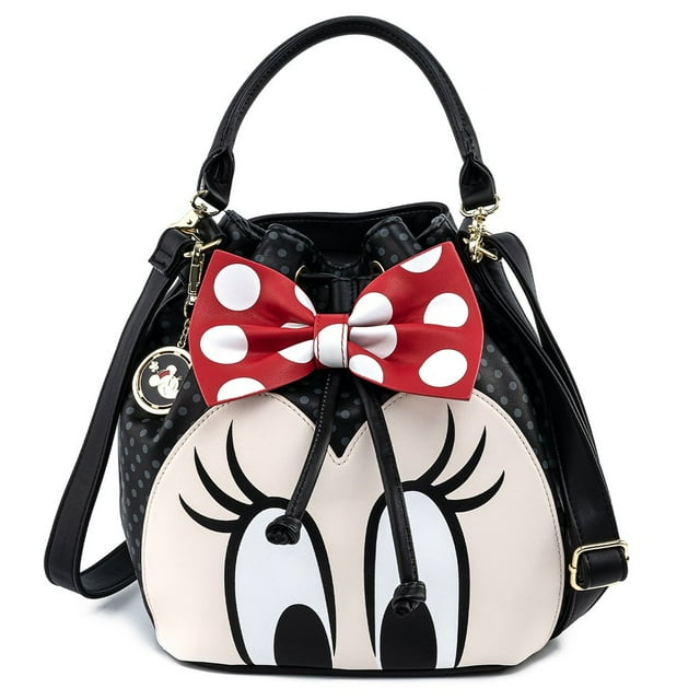 LF DISNEY MINNIE MOUSE BOW BUCKET BAG Loungefly BOW BUCKET BAG