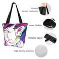 thumbnail image 4 of Sikiie Colorful Bulldog Shoulder Bag Casual Hobo Crossbody Tote Bag for Women and Men Large Purse Messenger Bag Travel Work, 4 of 6