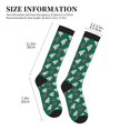thumbnail image 2 of Lsque Gingerbread Snowman Cookies Pattern Sport Compression Socks for Men & Women 15-20 mmHg Knee High Nurse Pregnant Running Medical and Travel Athletic, 2 of 6