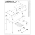 thumbnail image 3 of Kingston Brass KVPK36KASQB6 Templeton 36" Black Granite Console Sink with Acrylic Legs and Shelf (8-Inch, 3-Hole), Black Granite/Polished Nickel, 3 of 4