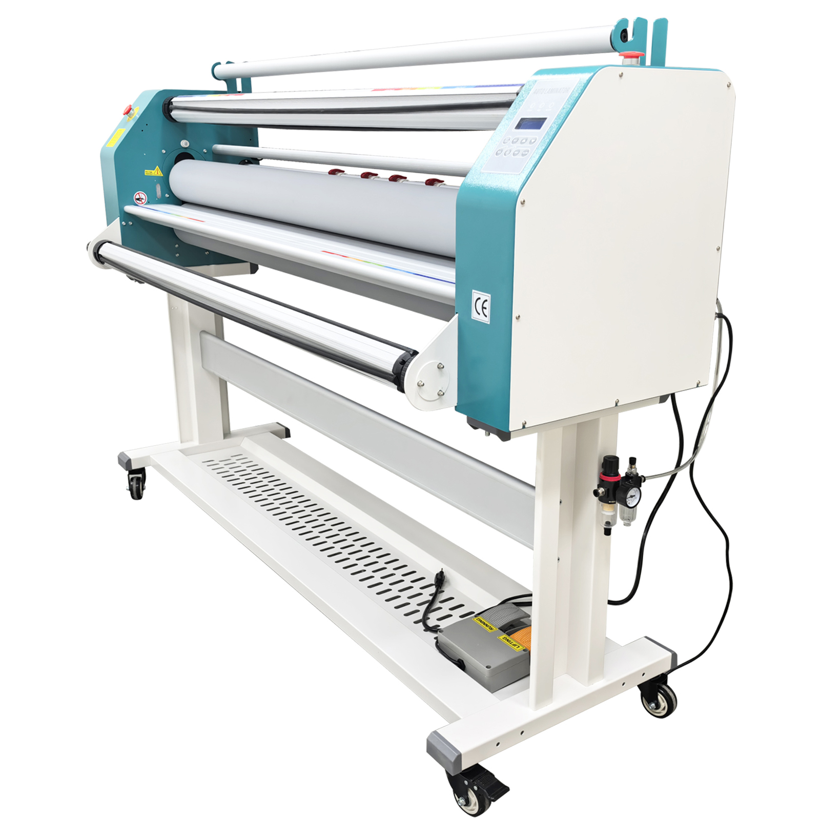 64In Full Automatic Pneumatic Laminating Machine Excluding Air Compressor 110V