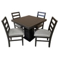 thumbnail image 1 of Set de Comedor Acapulco 4 Sillas 90x90 cm, Mdf Color Chocolate, 1 of 5