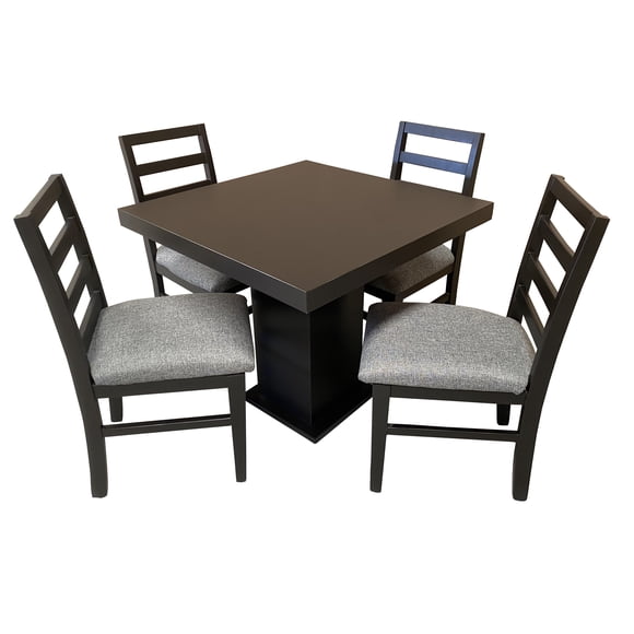 Set de Comedor Acapulco 4 Sillas 90x90 cm, Mdf Color Chocolate