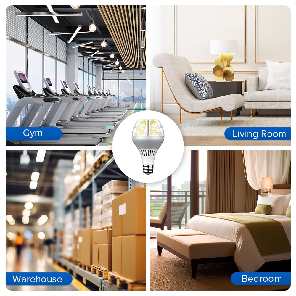 SANSI 35W A21 LED Bulb, 6500 Lumens Ultra Bright Light Bulb, E26 Base, 5000K Daylight Non-Dimmable