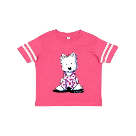 

Inktastic Valentine PJs Westie Gift Toddler Boy or Toddler Girl T-Shirt