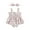 White Cherry, variant on Baby Girls Rompers Clothes Summer Infant Sleeveless Cotton Linen Bodysuits Jumpsuits Headband Outfits
