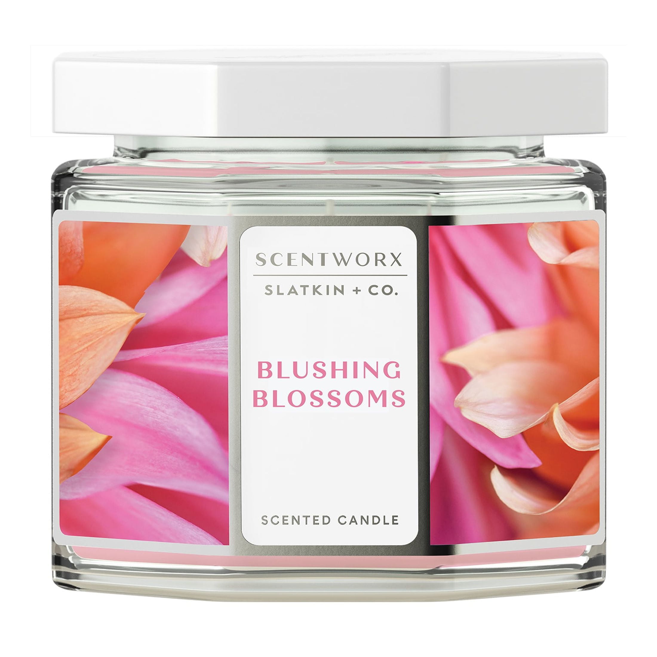 Scentworx 14.5 oz Blushing Blossoms 3-Wick Jar Candle by Slatkin & Co