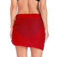 thumbnail image 2 of SAYFUT Swimwear Chiffon Bikini Cover up Beach Short Pareo Sarong Wrap Soild Color Swimsuit Cover-up, 2 of 8