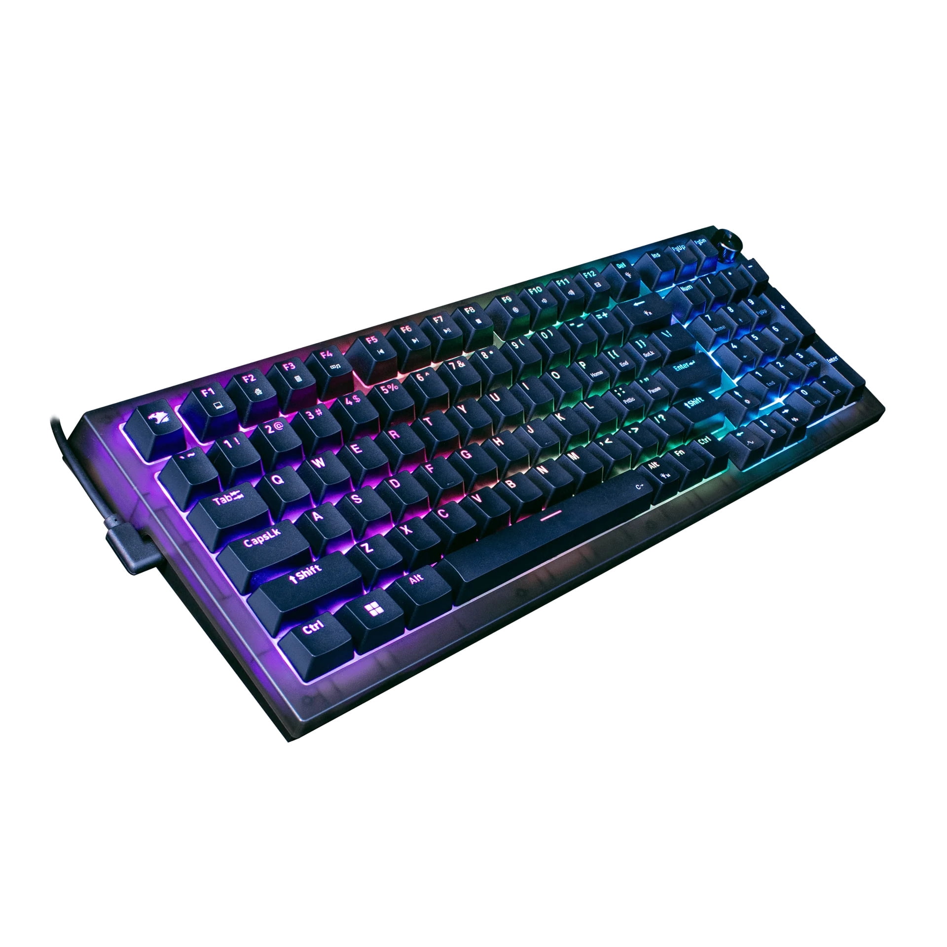 iBUYPOWER MK9 Pro RGB Mechanical Gaming Keyboard with Hotswap Linear Switches, Custom aRGB Lighting, Detachable USB-C Cable, Gasket Mounted PCB, Solid Black