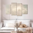 thumbnail image 2 of Elephant Stock Ashore Clouds Neutral Wall Art - Horizontal Multi Panel Canvas - Lobby Wall Decor - Abstract Multi Panel - Beige And Gray Decor By Julia Purinton - 52" x 32", 2 of 8