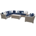 thumbnail image 1 of Coast 8 Piece Outdoor Wicker Patio Furniture Set in Navy, 1 of 2