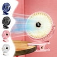 thumbnail image 1 of Xihbxyly Mini Ventilador Usb, Portátil y Recargable, Cinco Velocidades Ajustables, Funcionamiento Silencioso, Pantalla Digital, para Uso En Casa o En La Oficina, Tamaño Compacto, 16,5 X 6 X 19,5 Cm, 1 of 6