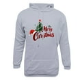 thumbnail image 4 of EchfiProm Graphic Hoodies for Men Gray Merry Christmas Pullover Hooded Outdoor with Pockets Mens Sweatshirt Xmas XL, 4 of 4