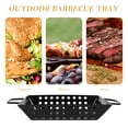 MANLINGDA Outdoor Grill Basket for Veggies and Meat 12 Inch BBQ Tool