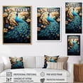 thumbnail image 4 of Designart "Enchanted Blooms With Fantasy Peacock III" Animals Peacock Floater Framed Canvas Art Print, 4 of 5