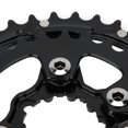 thumbnail image 4 of Disco De Cambio De Velocidad De Plato De Bicicleta Negro + Plateado, Juego De Bielas De Bicicleta De Montaña, Para Bicicleta De Montaña De Uso Al Aire Libre YLSHRF Mountain Bike Chainrings, 4 of 8