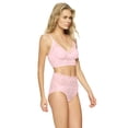 thumbnail image 3 of Felina | Finesse Lace Cami Bralette & Mock-Wrap Brief | 2-Piece Set (Barely Pink, 1X2X), 3 of 4