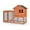 L-Orange, variant on Pefilos 48" Outdoors Wood Chicken Coops, Hen Nest for Indoor Bunny Hutch Rabbit Cage Guinea Pig Habitat, Gray