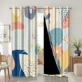 thumbnail image 2 of Abstract Cartoon Floral Printed Pattern Colorful Curtains Blackout Thermal Insulated Grommet Window Drapes For Girls Bedroom Living Room Decoration 42"W x 84"L (Pack of 2), 2 of 6