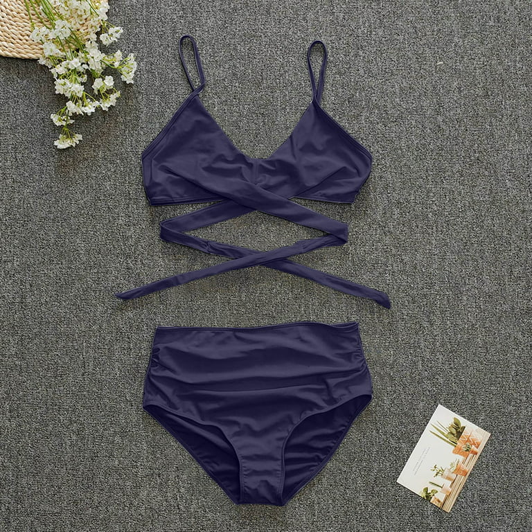 Aayomet Plus Size Bathing Suit For Women Mini Bikini Sets 2Pcs Swimwear  Bottom Swimsuit Micro Bikinis for Women,Pink M 